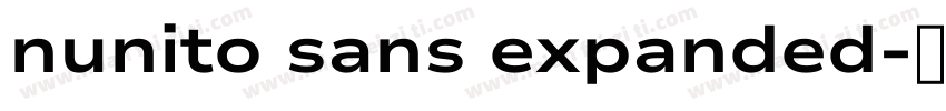 nunito sans expanded字体转换